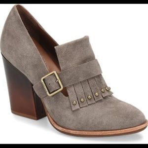 NWT Korkease 6.5 Prim Pietra Suede wedges